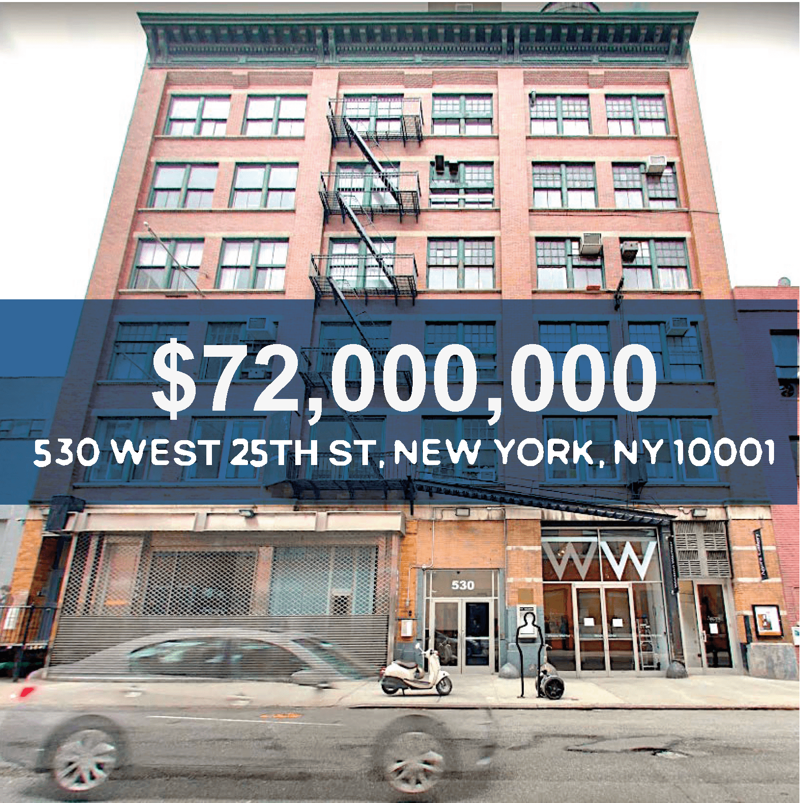 530 West 25th Street Office Investment Sale - Chelsea New York, NY - $72M - Skyline Properties closed deal