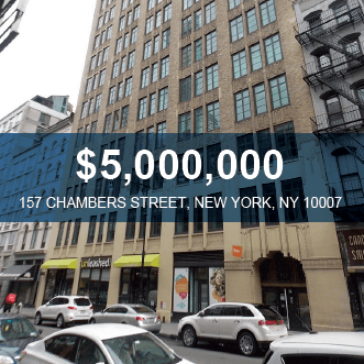 157 Chambers Street Retail Investment Sale - Tribeca New York, NY - $5M - Skyline Properties closed deal