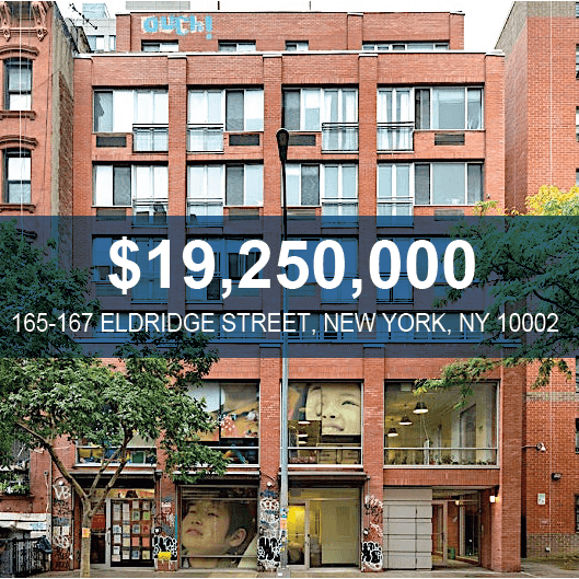 165 Eldridge Street Mixed Use Investment Sale - Lower East Side New York, NY - $19.25M - Skyline Properties closed deal