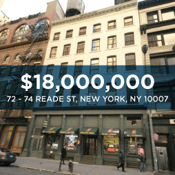 72 Reade Street Retail Investment Sale - Tribeca New York, NY - $18M - Skyline Properties closed deal