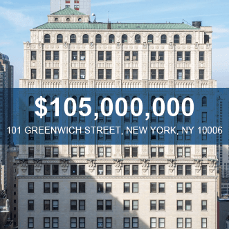 101 Greenwich Street Office Investment Sale - Financial District New York, NY - $105M - Skyline Properties closed deal