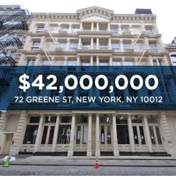 72 Greene Street Mixed Use Investment Sale - Soho New York, NY - $42M - Skyline Properties closed deal