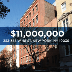 353 West 48th Street Office Investment Sale - Midtown West New York, NY - $11M - Skyline Properties closed deal